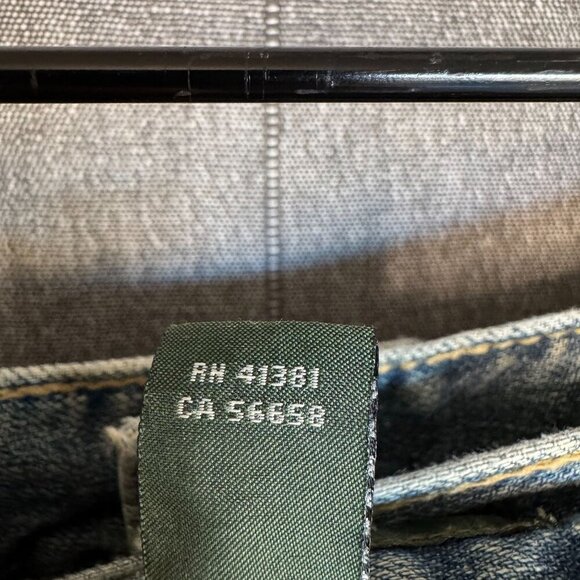 Vintage Y2K LRL Lauren Jeans Co. Western Mid Rise Wide Flare Leg Jeans Size 10 - Picture 9 of 14